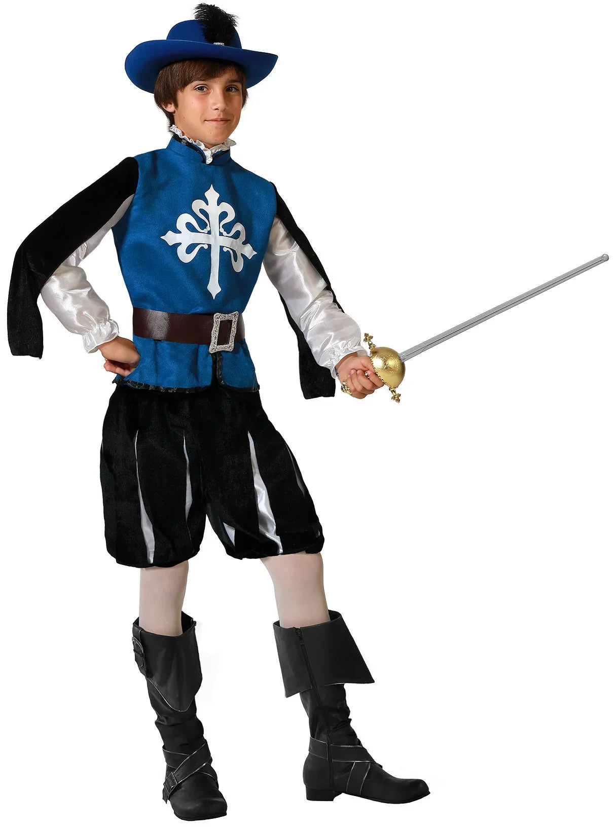 Disfraz de Mosquetero Azul Infantil Mosqueteros Infantiles Atosa